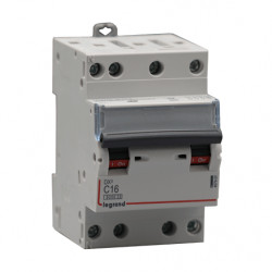 Disjoncteur 4P C16 10KA 3 Modules VIS/VIS - LEGRAND 407907