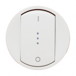 LEGRAND 068023 - Enjoliveur interrupteur bipolaire à voyant Blanc Céliane - FC