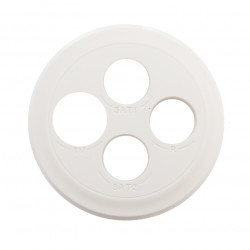 LEGRAND 068230 - Enjoliveur Prise TV-R-SAT-SAT Blanc Céliane