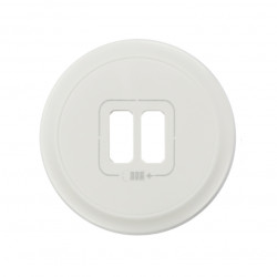 LEGRAND 068256 - Enjoliveur prise double pour chargeur USB Céliane Blanc