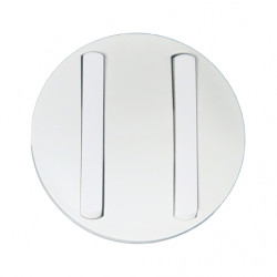 LEGRAND 065002 - Enjoliveur pour double interrupteur doigt étroit Blanc Céliane