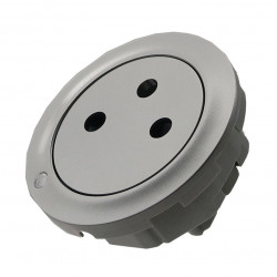 LEGRAND 068415 - Enjoliveur pour PC 2P+T Surface à voyant Titane Céliane - FC