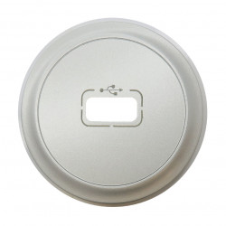 LEGRAND 068553 - Enjoliveur prise USB Titane Céliane - FC