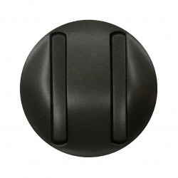 LEGRAND 065202 - Enjoliveur pour double interrupteur doigt étroit graphite Céliane