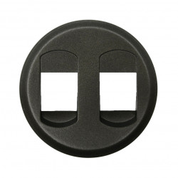 LEGRAND 067814 - Enjoliveur prise double haut parleur Graphite Céliane