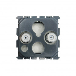 LEGRAND 067399 - Prise télévision Double F à visser Céliane - FC