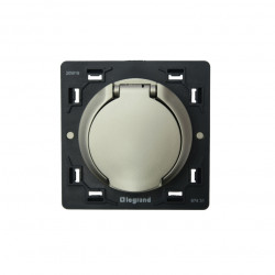 LEGRAND 067431 - Prise d'aspiration centralisée Titane Céliane