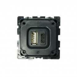 LEGRAND 067465 - Chargeur double USB Type A+C Céliane