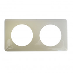 LEGRAND 066622 - Plaque 2 postes Laqué Ivoire Céliane Legrand