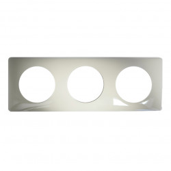 LEGRAND 066623 - Plaque 3 postes Laqué Ivoire Céliane Legrand