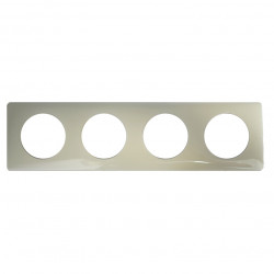 LEGRAND 066624 - Plaque 4 postes Laqué Ivoire Céliane Legrand