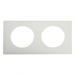 LEGRAND 066632 - Plaque 2 postes Yesterday Blanc Céliane