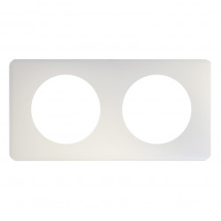 LEGRAND 066702 - Plaque Poudré Craie 2 postes Céliane
