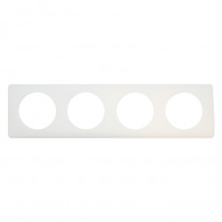 LEGRAND 066704 - Plaque Poudré Craie 4 postes Céliane