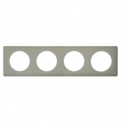 LEGRAND 066714 - Plaque Céliane Poudré Argile 4 postes