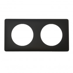 LEGRAND 066742 - Plaque 2 postes Poudré Basalte Céliane