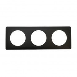 LEGRAND 066743 - Plaque 3 postes Poudré Basalte Céliane