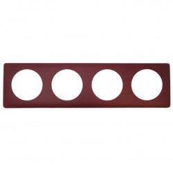 LEGRAND 066754 - Plaque, 4 postes, Poudré Bordeaux, Céliane - FC