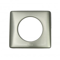 LEGRAND 068901 - Plaque Métal 1 poste Titane Céliane Legrand