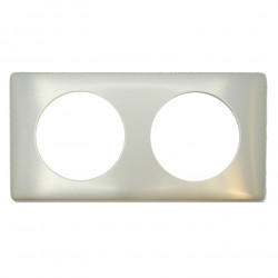 LEGRAND 068902 - Plaque Métal 2 postes Titane Céliane