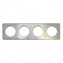 LEGRAND 068904 - Plaque 4 postes Métal Titane Céliane