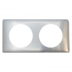LEGRAND 068922 - Plaque Métal 2 poste Aluminium Céliane