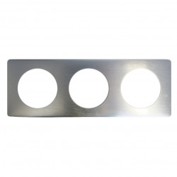 LEGRAND 068923 - Plaque Métal 3 poste Aluminium Céliane