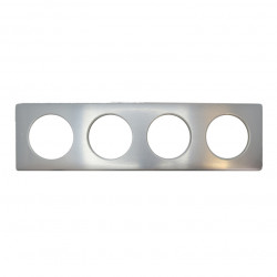 LEGRAND 068924 - Plaque 4 poste Métal Aluminium Céliane