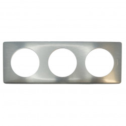 LEGRAND 068973 - Plaque 3 postes Tungstène Métal Céliane