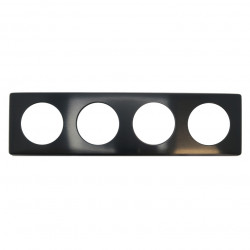 LEGRAND 068984 - Plaque 4 postes Métal Carbone Céliane