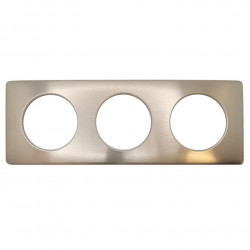 LEGRAND 068993 - Plaque Métal 3 postes Copper Céliane