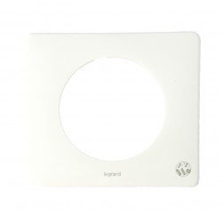 LEGRAND 069001 - Plaque 1 poste blanc antimicrobien Céliane - FC