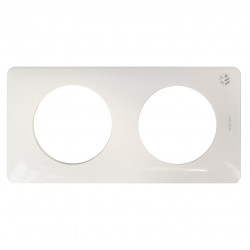 LEGRAND 069002 - Plaque 2 postes Blanc antimicrobien Céliane - FC