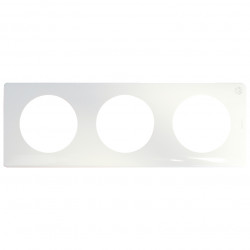 LEGRAND 069003 - Plaque 3 postes blanc antimicrobien Céliane - FC