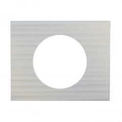 LEGRAND 069011 - Plaque 1 poste Corian Cannelé Céliane