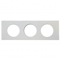 LEGRAND 069013 - Plaque 3 postes Corian Cannelé Céliane