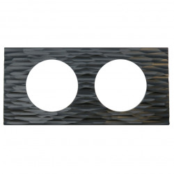 LEGRAND 069022 - Plaque 2 postes Corian Gougé Céliane