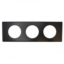 LEGRAND 069033 - Plaque 3 postes Black Nickel Céliane