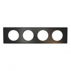 LEGRAND 069034 - Plaque 4 poste Black Nickel Céliane