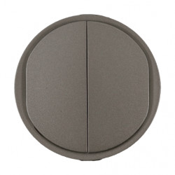 Enjoliveur double allumage Céliane Titanium - LEGRAND CT2001