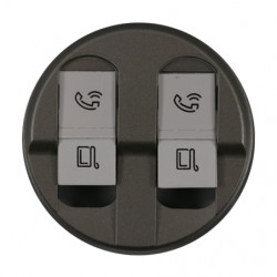 Enjoliveur prise RJ45 double Céliane Titanium - LEGRAND CT2346