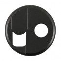 Enjoliveur prise RJ+TV Céliane Noir - LEGRAND CN0342