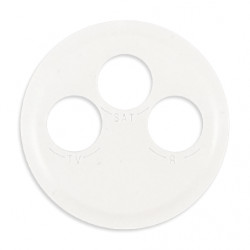 Enjoliveur prise TV-R-SAT Céliane Blanc - LEGRAND CB0388