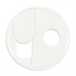 Enjoliveur prise RJ+TV Céliane Blanc - LEGRAND CB0342