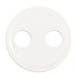 Enjoliveur prise TV-SAT Céliane Blanc - LEGRAND CB0392