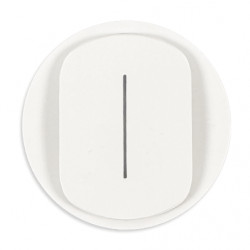 Enjoliveur simple allumage témoin Céliane Blanc - LEGRAND CB0007
