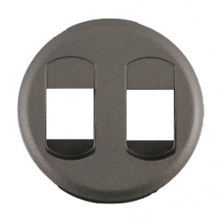 Enjoliveur prise HP double Céliane Titanium - LEGRAND CT2311