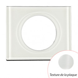 Plaque Céliane Verre Opale 1 poste - LEGRAND CP2001