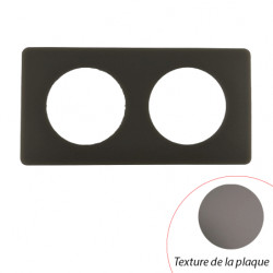 Plaque Céliane Gris Cendré 2 postes - LEGRAND CP1002