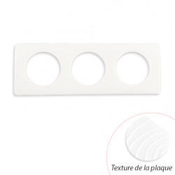 Plaque Céliane Blanc Relief 3 postes - LEGRAND CP0603